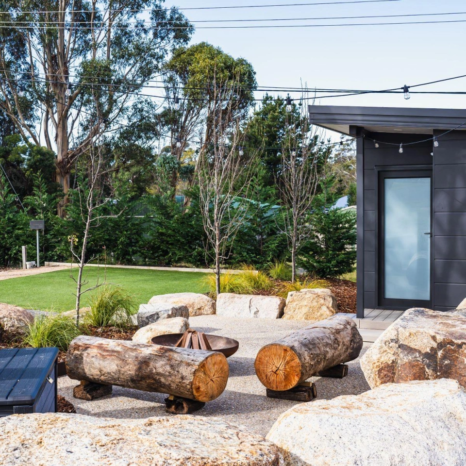 Private fire pit small